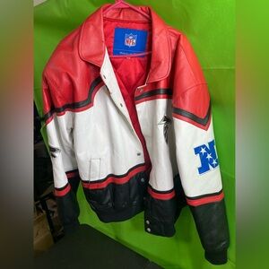 Colorful Leather Jacket with Star Patch
